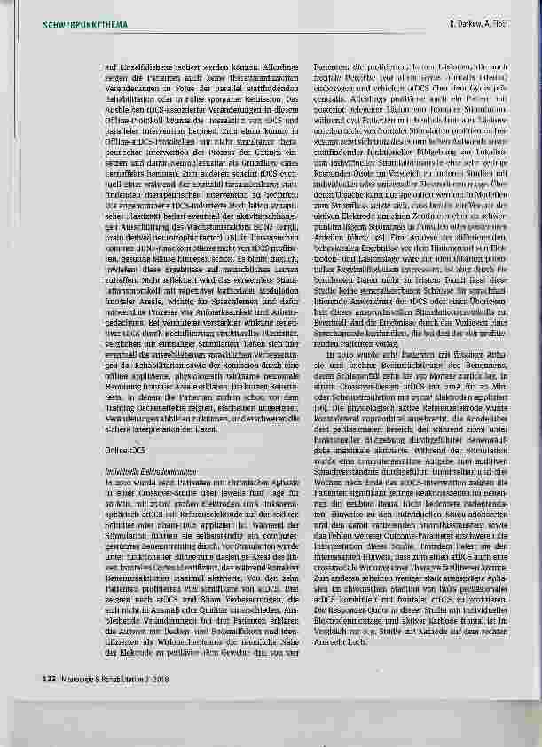 Vorschauseite 6: Gleichstromstimulation in der Aphasietherapie