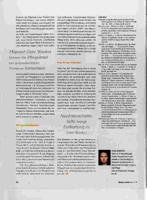 Vorschauseite 3: Migrant Care Worker: Kulturund Kompetenzverschmelzung