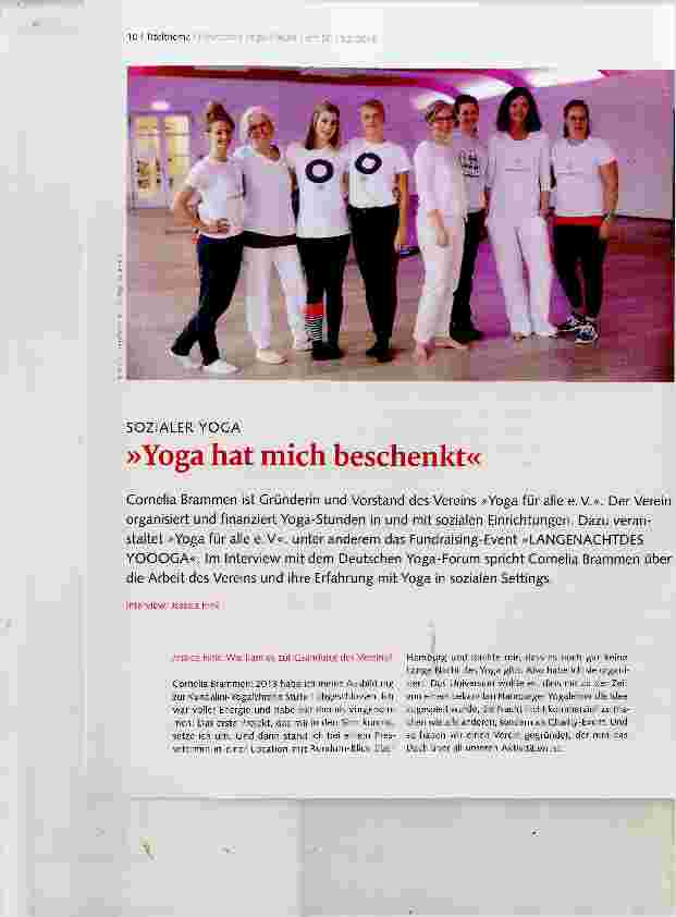Vorschauseite 1: »Yoga hat mich beschenkt«