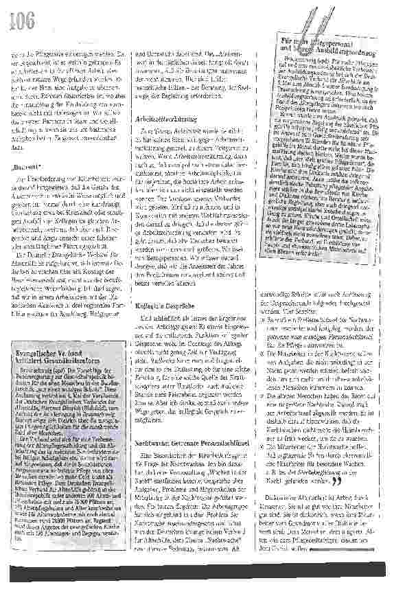 Vorschauseite 3: Beruf Altenpfege massiv gefährdet