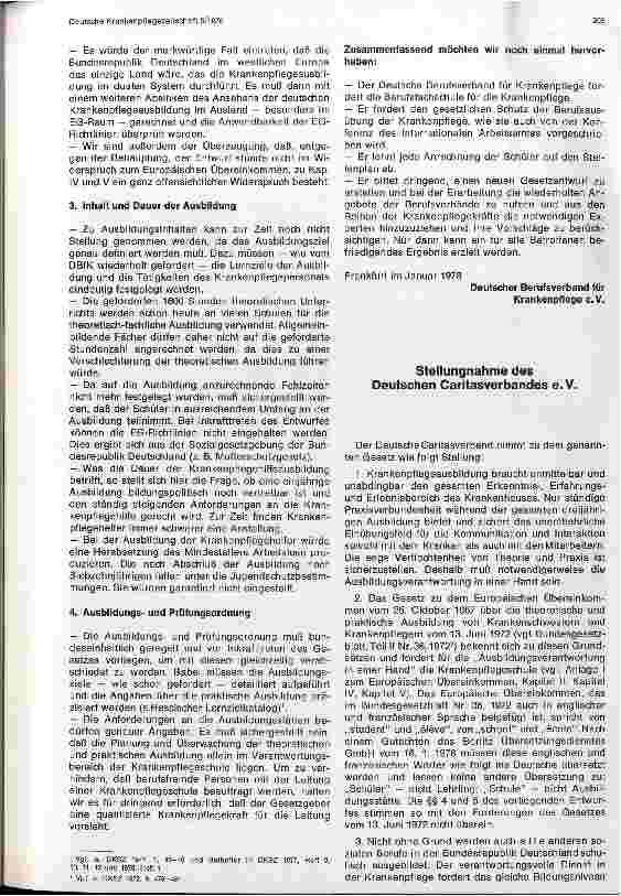 Vorschauseite 2: Disskusion um die Neuordnung der Ausbildung in den Pflegeberufen