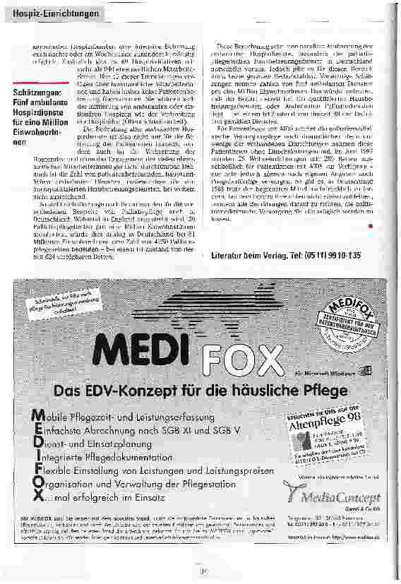 Vorschauseite 4: Es gibt noch viel zu tun. .. Hospize und Palliativeinrichtungen in Deutschland - eine Standortbestimmung