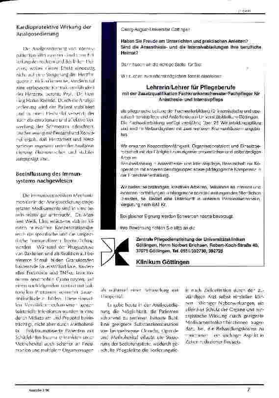 Vorschauseite 2: Geschulte Pflegekräfte stellen die Sedierungstiefe ein