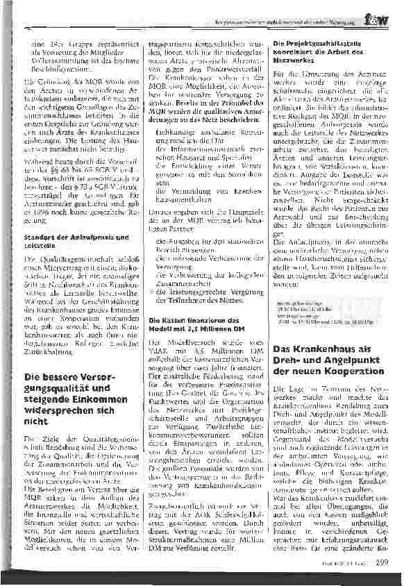 Vorschauseite 2: Kooperation zwischen ambulanter und stationärer Versorgung