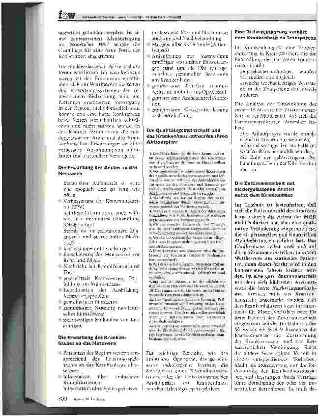 Vorschauseite 3: Kooperation zwischen ambulanter und stationärer Versorgung