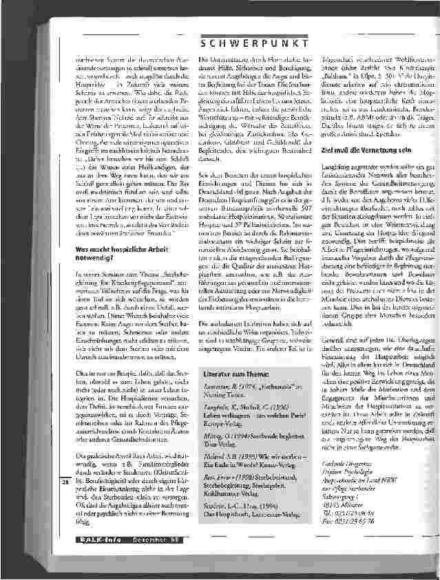 Vorschauseite 3: Geschichte und Stand der modernen Hospizbewegung