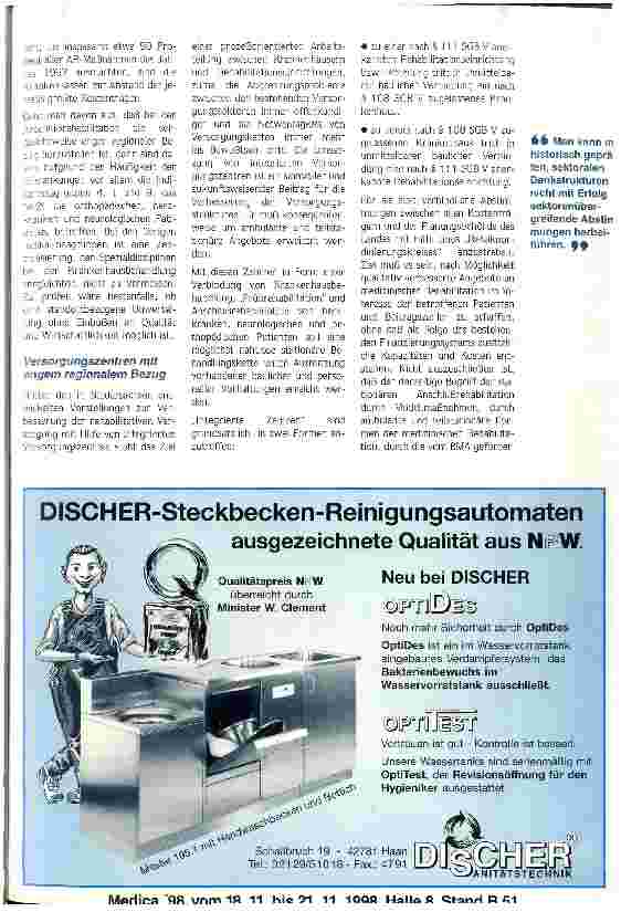 Vorschauseite 3: Regionalisierung oder Europäisierung - der künftige Krankenhausund Rehamarkt