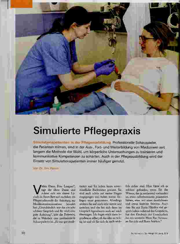 Vorschauseite 1: Simulierte Pflegepraxis