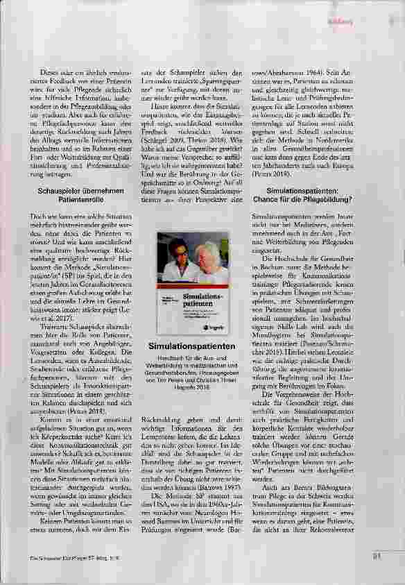 Vorschauseite 2: Simulierte Pflegepraxis