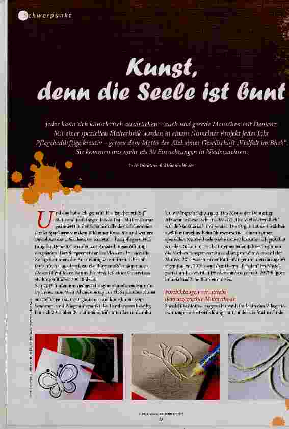 Vorschauseite 1: Kunst, denn die Seele ist bunt