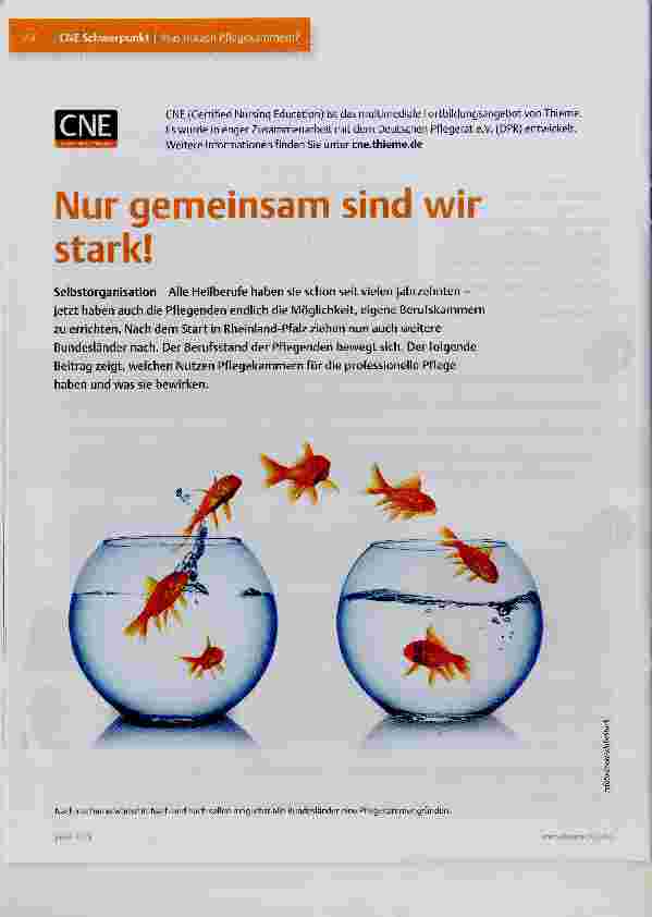 Vorschauseite 1: Nur gemeinsam sind wir stark!