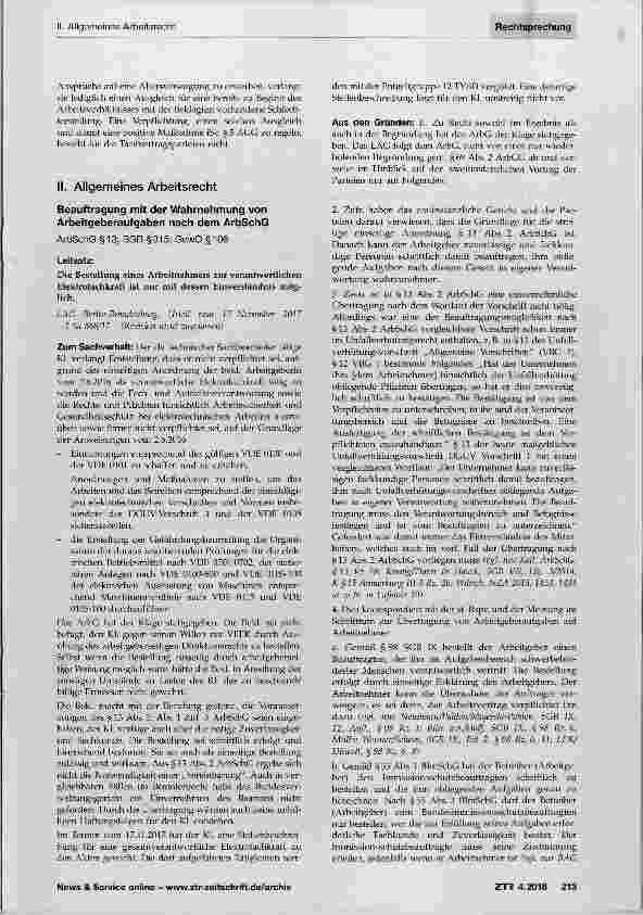 Vorschauseite 4: Betriebliche Altersversorgung Diskriminierung wegen des Alters Anrechnungsausschluss von Zeiten nach der Vollendung des 60. Lebensjahres