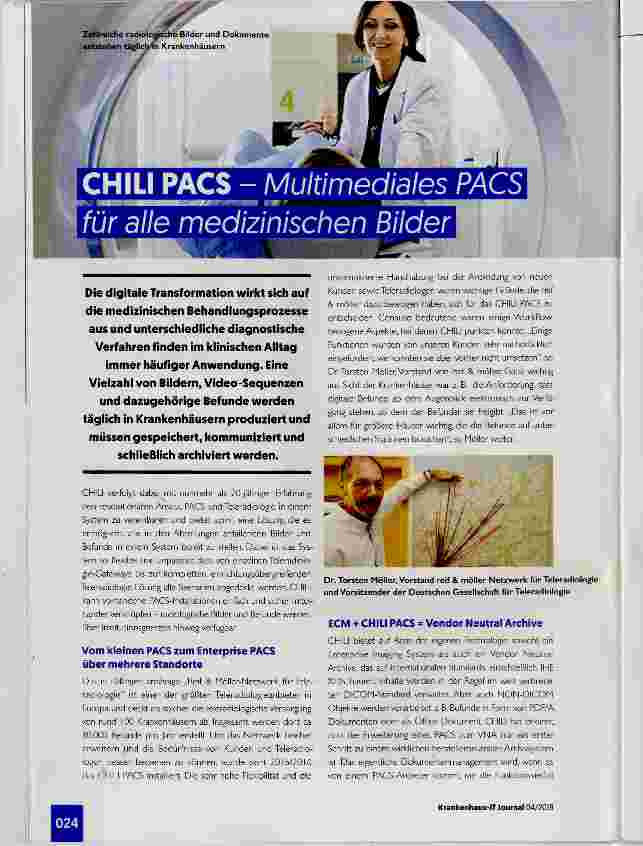 Vorschauseite 1: CHILI PACS Multimediales PACS für alle medizinischen Bilder