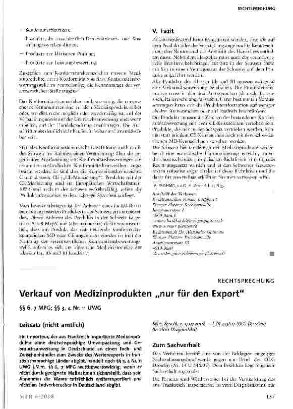 Vorschauseite 3: Kennzeichnung von Medizinprodukten in der Schweiz