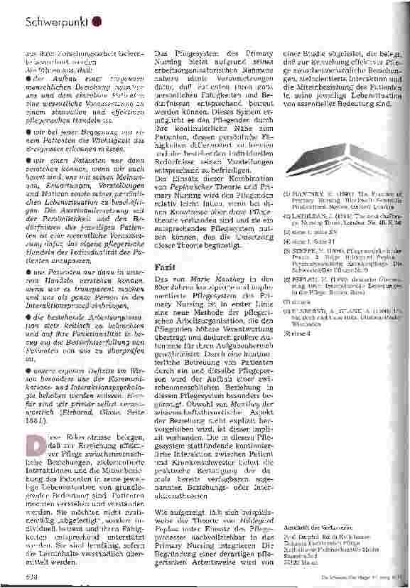 Vorschauseite 5: Primary Nursing - Primär-Pflege Primary Nursing und die Interaktionstheorie von Hildegard Peplau