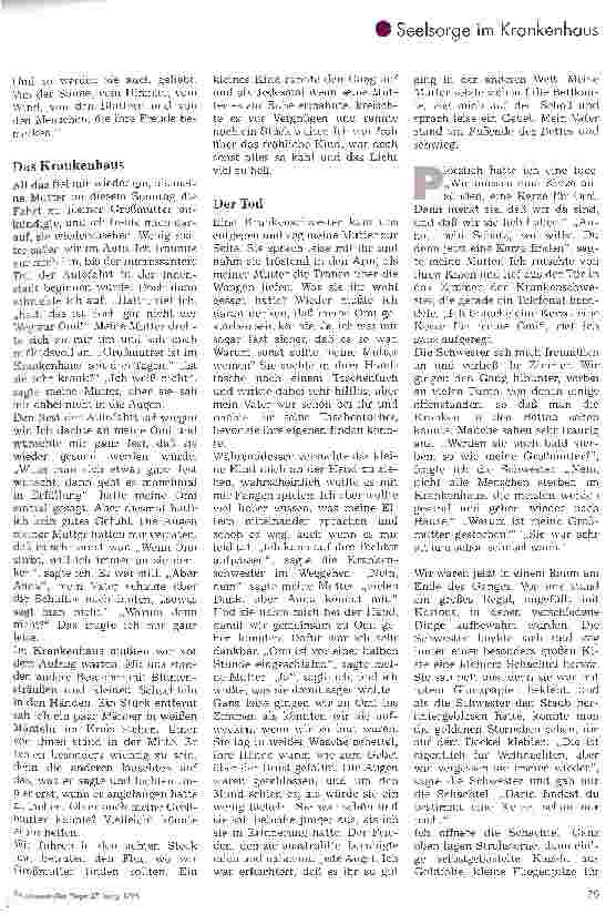 Vorschauseite 2: Kerzenschein Situation des Sterbens im Krankenhaus