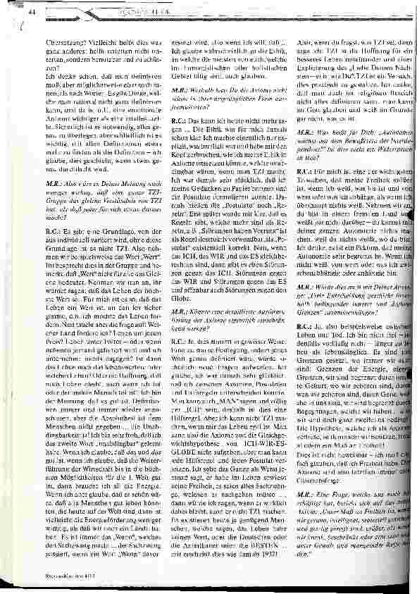 Vorschauseite 3: Menschwerden heißt, daß Selbstverwirklichung immer gleichzeitig Wirverwirklichung ist.