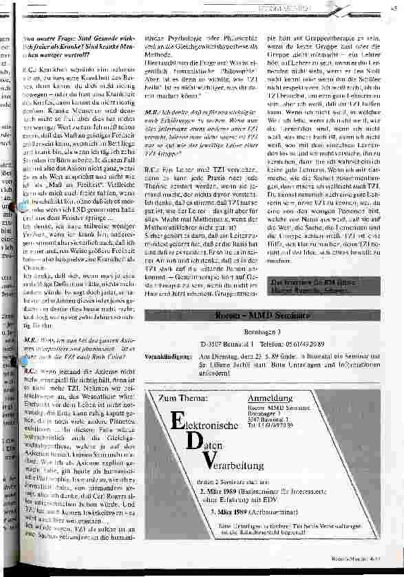 Vorschauseite 4: Menschwerden heißt, daß Selbstverwirklichung immer gleichzeitig Wirverwirklichung ist.