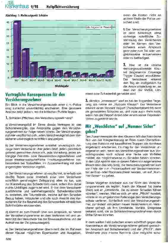 Vorschauseite 2: Claims made - Risiken eines neuen Versicherungstyps