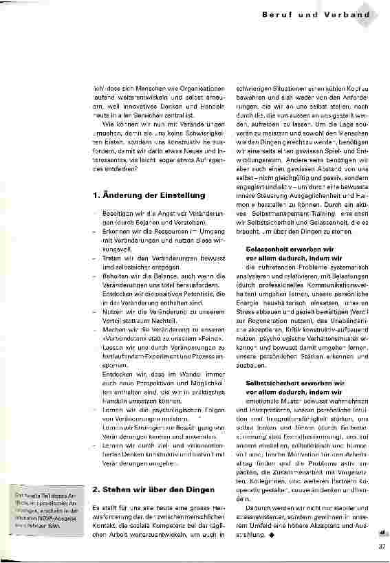 Vorschauseite 2: Kreativer Umgang mit Veränderungen