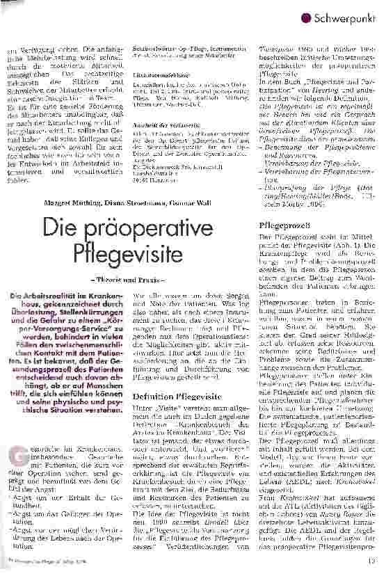 Vorschauseite 4: Pflege im Op.-Dienst 1. Teil Einarbeitung neuer Mitarbeiter in den Instrumentendienst