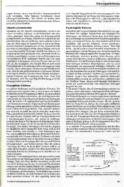Vorschauseite 3: Schwangerschaft und Geburt aus psychosomatischer Sicht