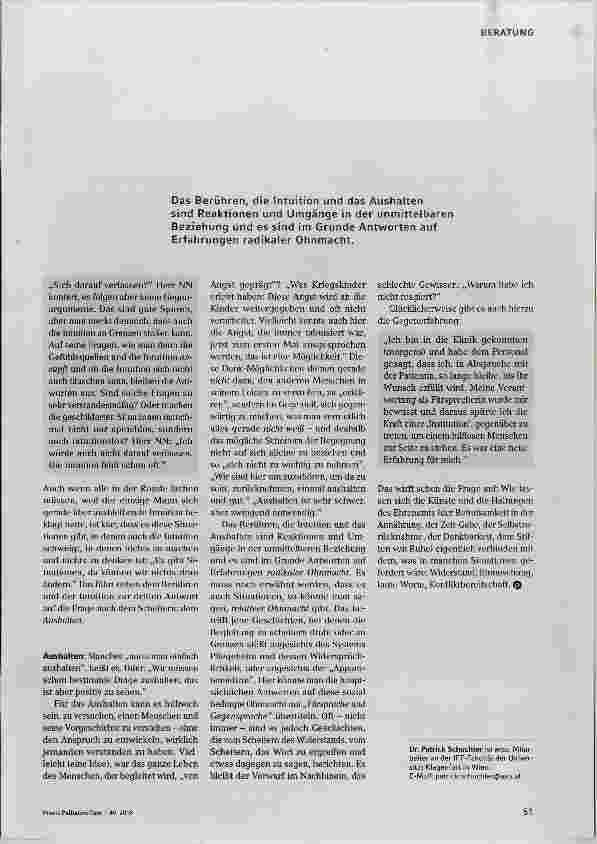 Vorschauseite 4: Bleibende Widersprüche in der lebensendlichen Begleitung