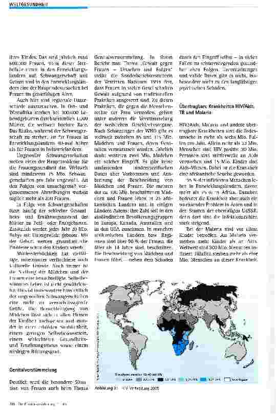 Vorschauseite 3: Krankheiten in Entwicklungsländern