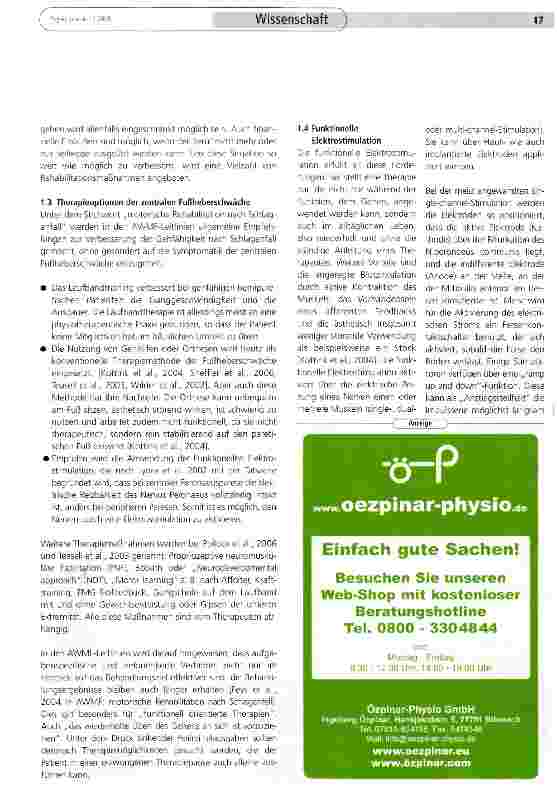 Vorschauseite 2: Funktionelle Elektrostimulation bei Fußheberschwäche