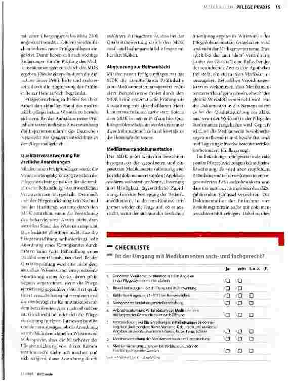 Vorschauseite 2: Medikamentenmanagement auf dem Prüfstand