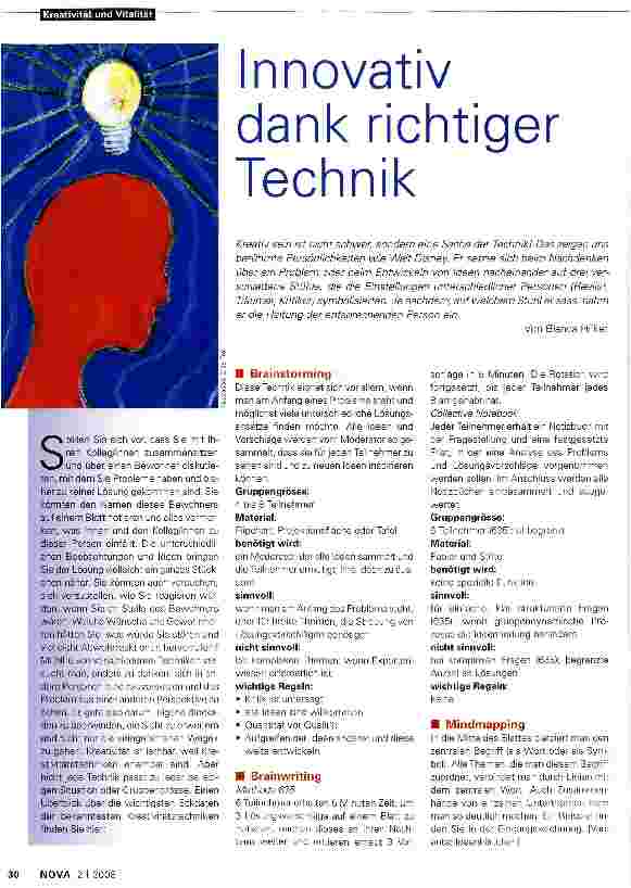 Vorschauseite 1: Innovativ dank richtiger Technik