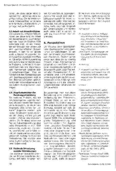 Vorschauseite 5: Die Beratungsstelle „Übergang Schule - Arbeit (USA)