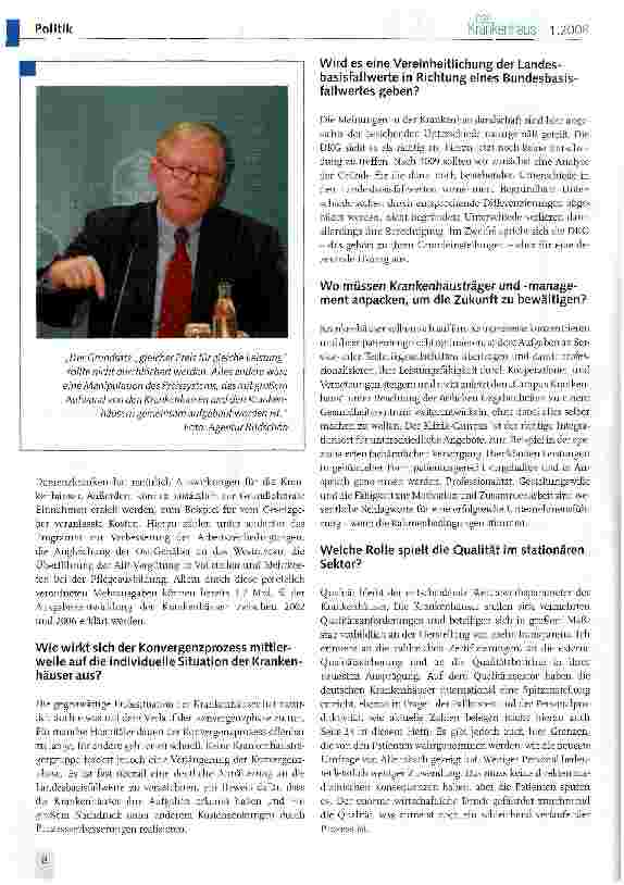 Vorschauseite 3: Wohin führt der Weg der Krankenhäuser?