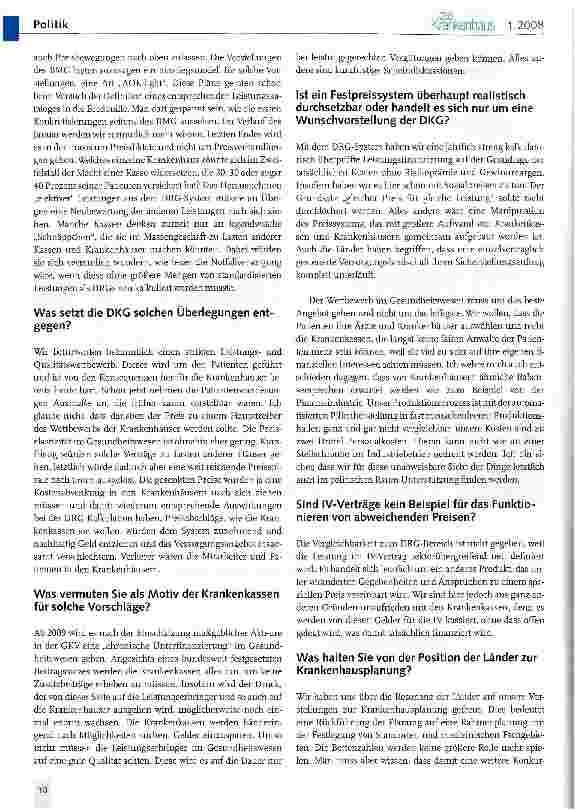 Vorschauseite 5: Wohin führt der Weg der Krankenhäuser?