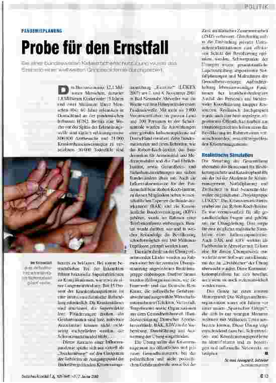 Vorschauseite 1: Probe für den Ernstfall