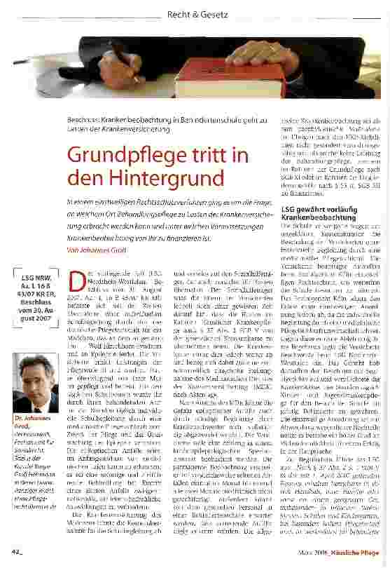 Vorschauseite 1: Grundpflege tritt in den Hintergrund