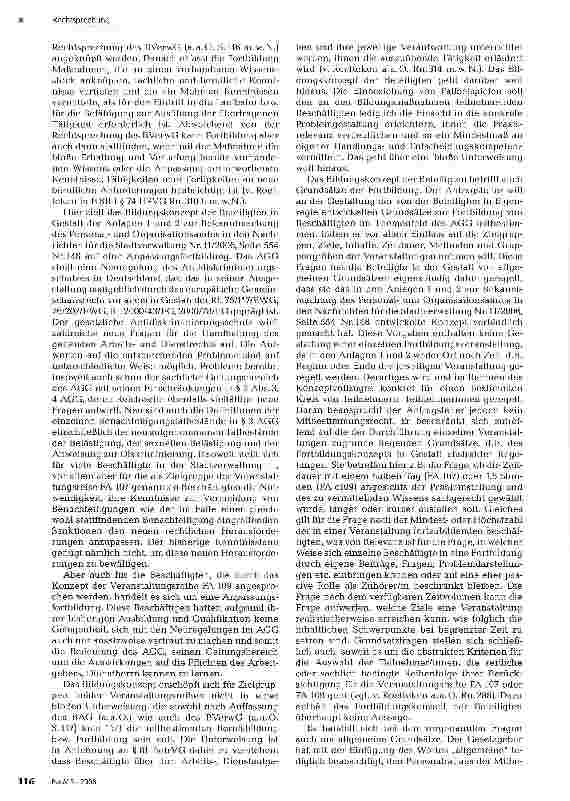 Vorschauseite 5: Schulungen zum AGG als mitbestimmungspf lichtige Fortbildung