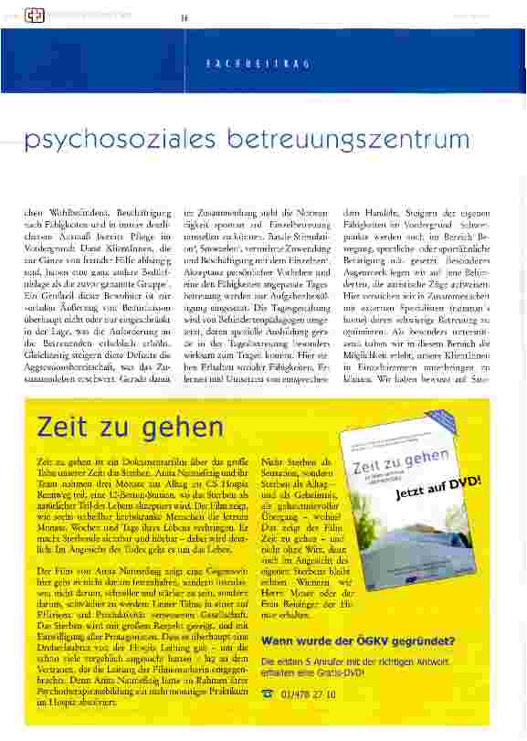 Vorschauseite 4: projekt psychosoziales betreuungszentrum mauer (pbz)