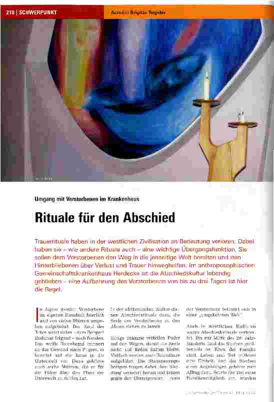 Vorschauseite 1: Rituale für den Abschied