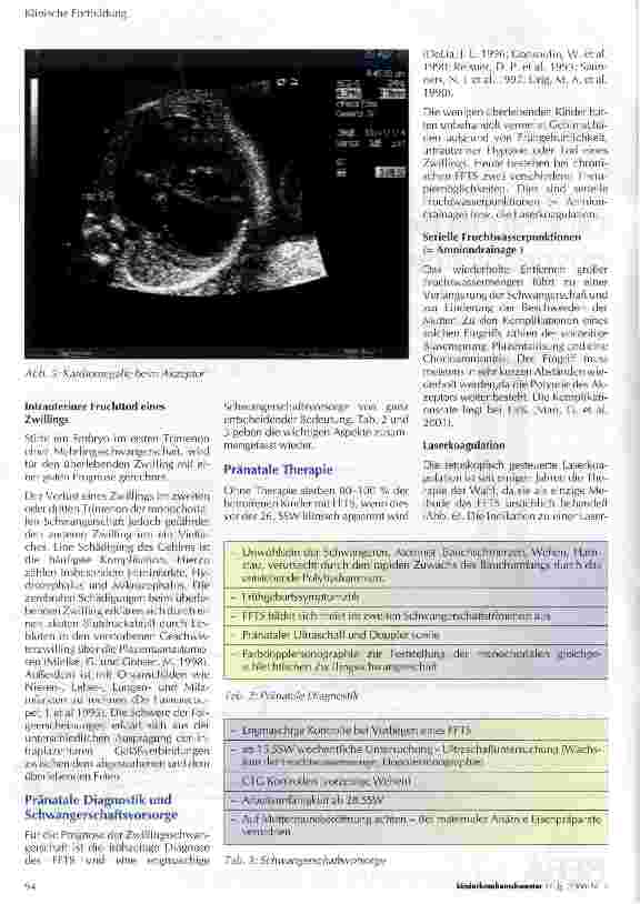 Vorschauseite 3: Das Feto-Fetale-Transfusionssyndrom (FFTS)