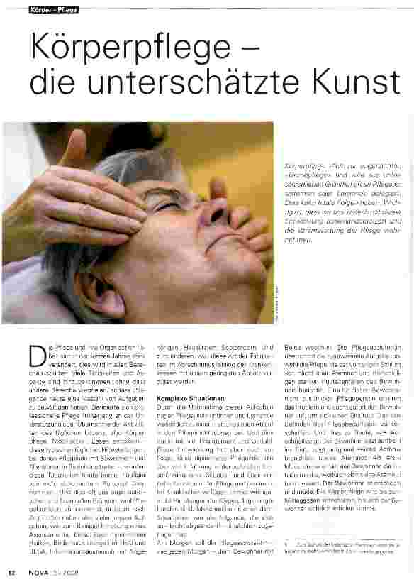Vorschauseite 1: Körperpflege - die unterschätzte Kunst