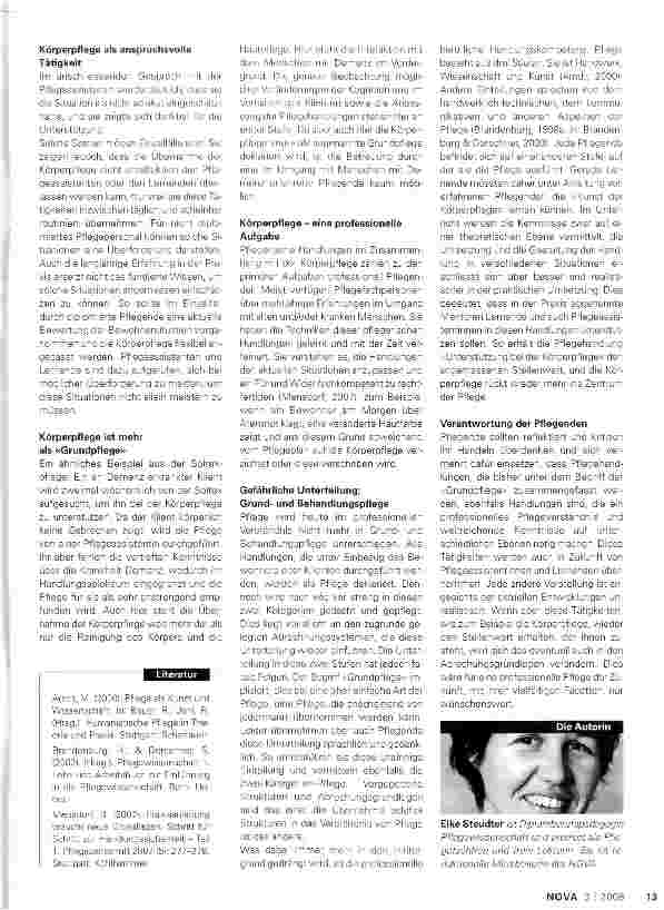 Vorschauseite 2: Körperpflege - die unterschätzte Kunst