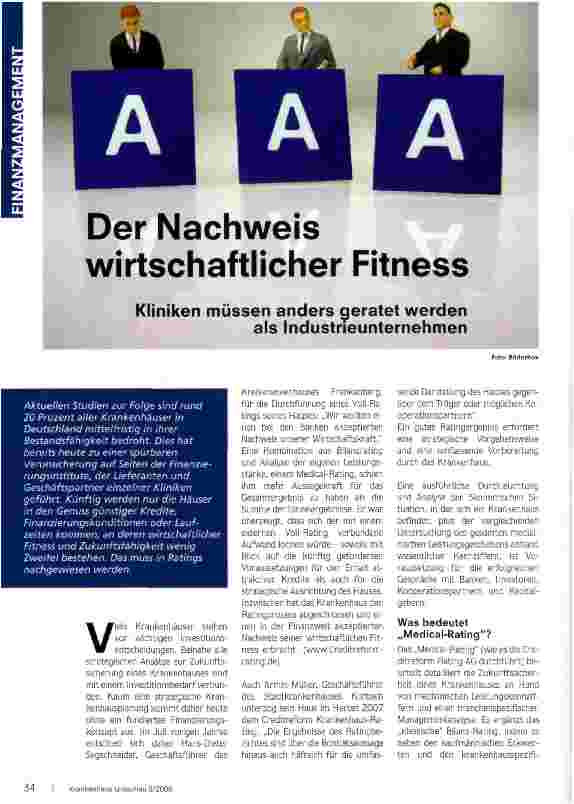 Vorschauseite 1: Der Nachweis wirtschaftlicher Fitness