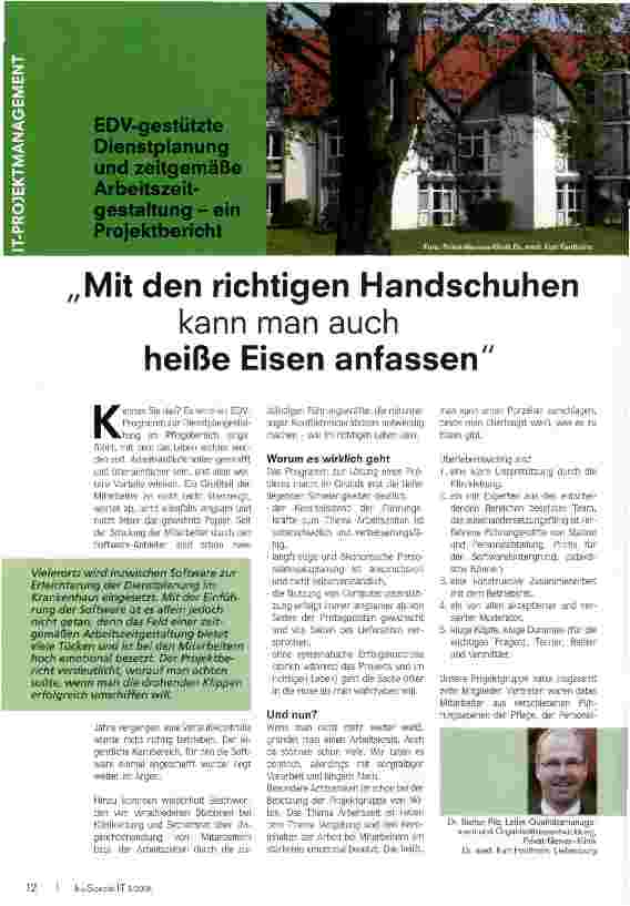 Vorschauseite 1: Mit den richtigen Handschuhen kann man auch Eisen anfassen