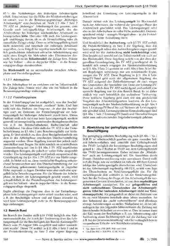 Vorschauseite 3: Spezialfragen des Leistungsentgelts nach § 18 TVöD