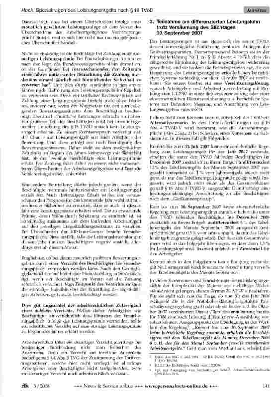 Vorschauseite 4: Spezialfragen des Leistungsentgelts nach § 18 TVöD