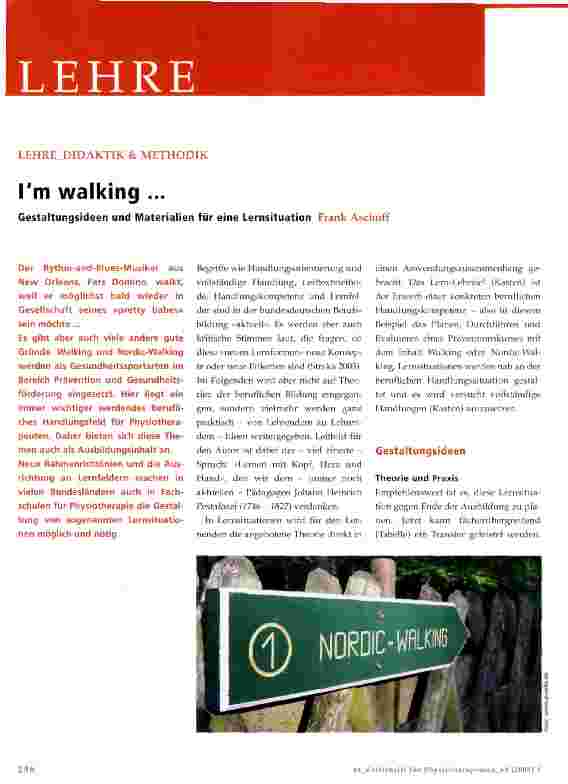 Vorschauseite 1: l am walking ...