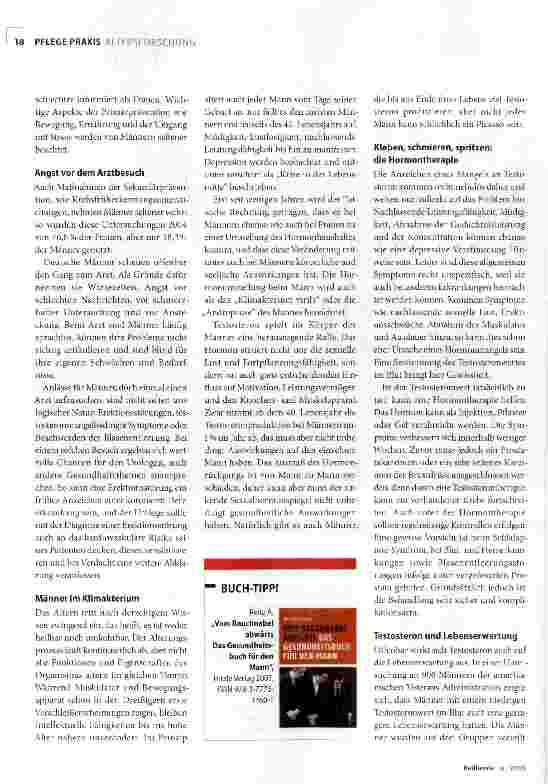 Vorschauseite 3: Altern Männer anders?