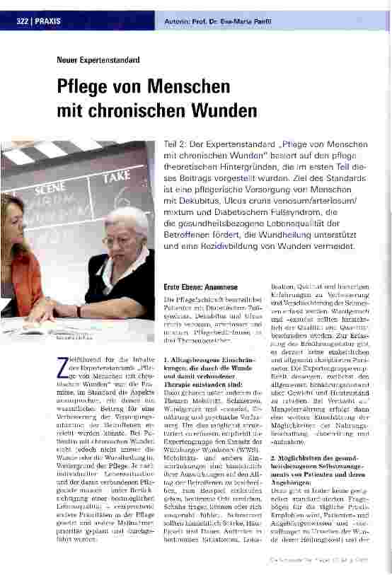 Vorschauseite 1: Pflege von Menschen mit chronischen Wunden