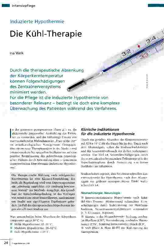Vorschauseite 1: Die Kühl-Therapie